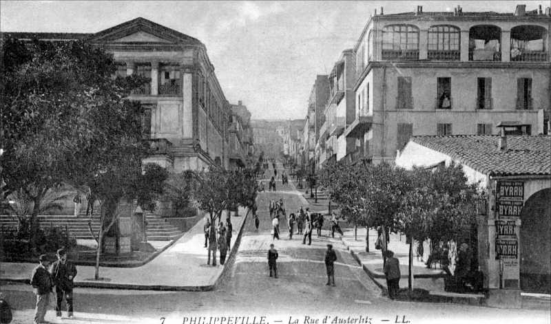 Philippeville - 1910 - La rue d'Austerlitz