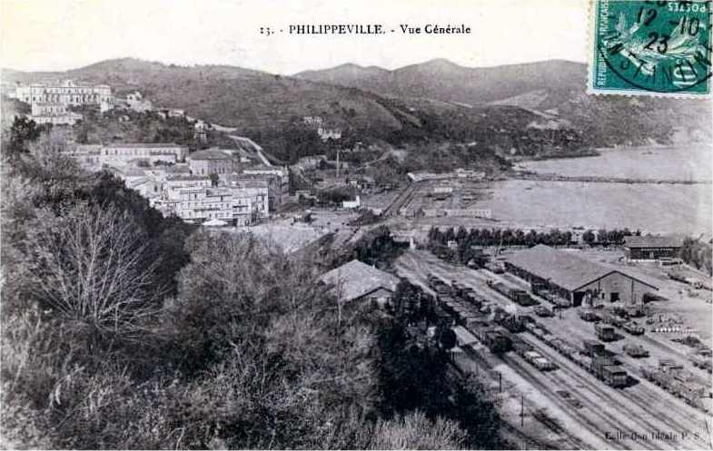 Vue sur la Gare et le Port en 1923