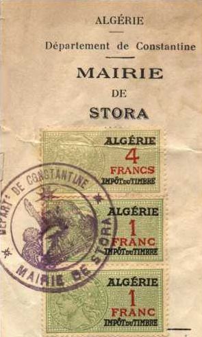 Stora - Timbre de la Mairie
