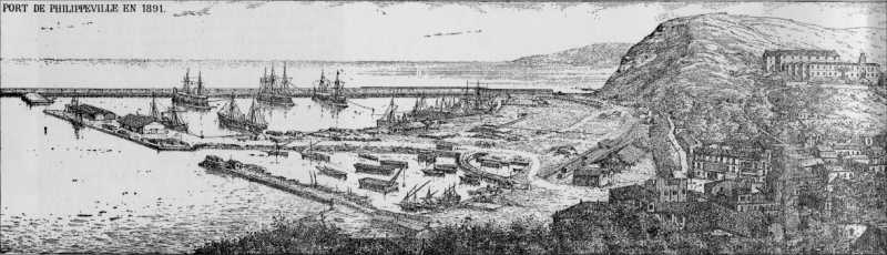 Le Port de Philippeville en 1891