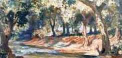 Ort�ga - peinture - Bords du Saf-Saf - H�tel de Ville, Philippeville
